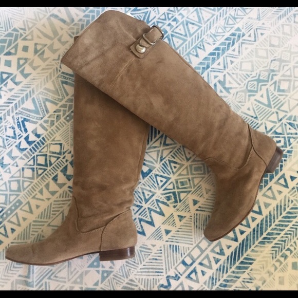Coach Shoes - Tan suede Coach Boots